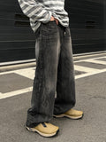 Vintage Brush Washed Black Denim
