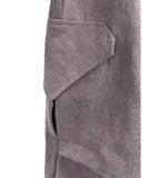 Purple Dying Curved Cargo Pants