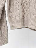 [Premium] Peanut Wool Cable Knit