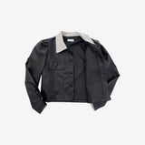 Belia Color Matching Leather Jacket
