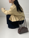 Section Glossy Half Shoulder Bag