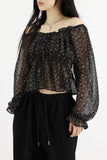 Miya chiffon flower blouse