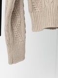 [Premium] Peanut Wool Cable Knit
