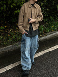 Simple Mood Suede Zip-Up Jacket