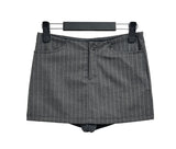 Striped skirt shorts