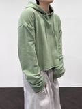 Sound Cutting Cropped Hoodie