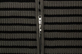 Tibber Stripe Knit Hood Zip-up