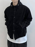Borden Corduroy Hooded Short Coat
