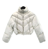 Glossy Quilted Crop Padding