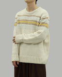 Nordic boucle pattern round knit