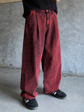 Crazy Dying Red Denim