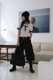 Ribbon Color Matching Round Knit