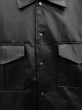 Muir minimal pocket leather jacket