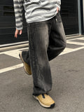Vintage Brush Washed Black Denim