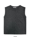 ANGORA BUTTON VEST