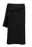 Velour Knot Maxi Long Skirt