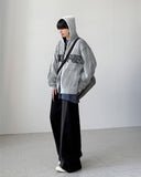 Lopian Knit Hood Zip-Up