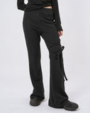 Thigh string bootcut banding pants