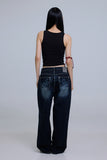 Devil Washing Wide Jeans