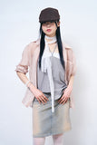 Wrinkle see-through summer scarf