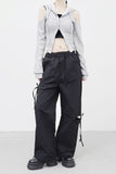 Dinotic Off-Shoulder Hooded Zip-Up