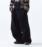 Belted Parachute Wide Pants