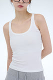 Dark Knee Ribbed Tank Top