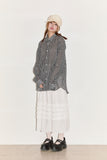 Lloyd wrinkle over check shirt