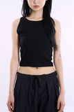 Cookie wide binding cropped sleeveless top