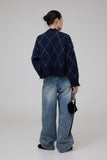 Juna argyle cardigan