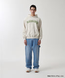 TWILL CUT OFF APPLIQUTE HOODIE