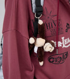 Brown Monkey Keyring