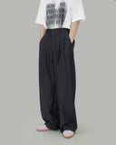Siven two-tuck wide slacks