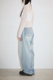 Mega hip original washed denim pants