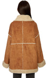 Marking shearling short coat