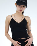 Flurry Lace Crop Tank Top
