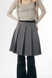 Grace pleated midi skirt