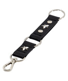 CONCHO LEATHER KEYCHAIN