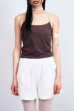 Wendy color binding sleeveless top