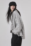 Rai over hooded check shirt