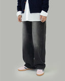 pore washed black jeans