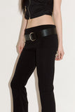 Slim lap bootcut pants
