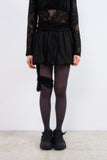 Pumpkin banding string mini skirt