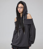 Vibe off-shoulder hoodie