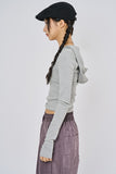 Hazel hooded crop long sleeve