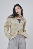 Cityscape seersucker check shirt