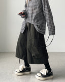 Drop Strap Bermuda Pants