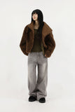 Teddy Reversible Fur Mustang