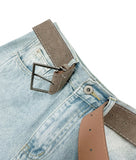 [BELT SET] INCISION LINE DENIM