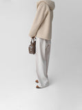 High-Waist Banding Slacks Pants